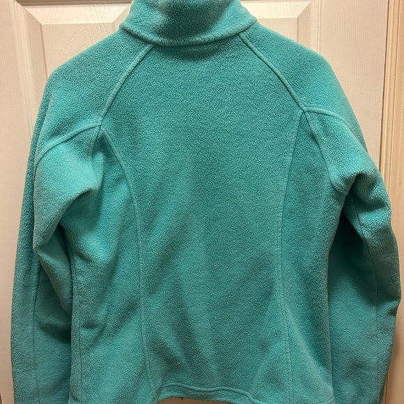 Columbia Turquoise Fleece Zip-up Sz L - Picture 4 of 10